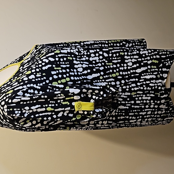 Women's Petite Large Pull Over Mid Sleeves Stretch Black, Gray, Green Top #W-550 - Picture 9 of 12